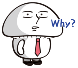 Mushroom salaryman Vol.2 English version sticker #3819728