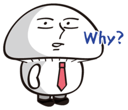Mushroom salaryman Vol.2 English version sticker #3819728