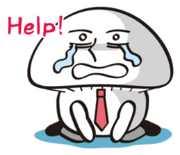 Mushroom salaryman Vol.2 English version sticker #3819729