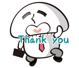 Mushroom salaryman Vol.2 English version sticker #3819730