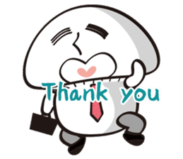 Mushroom salaryman Vol.2 English version sticker #3819730