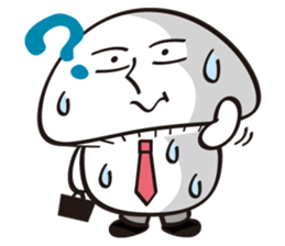 Mushroom salaryman Vol.2 English version sticker #3819733