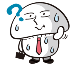 Mushroom salaryman Vol.2 English version sticker #3819733