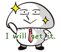 Mushroom salaryman Vol.2 English version sticker #3819740