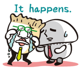 Mushroom salaryman Vol.2 English version sticker #3819744