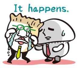 Mushroom salaryman Vol.2 English version sticker #3819744