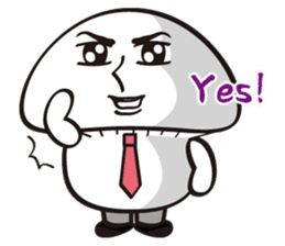 Mushroom salaryman Vol.2 English version sticker #3819749