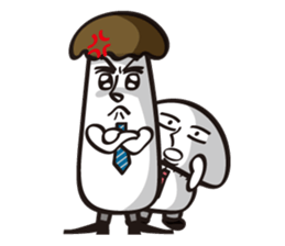 Mushroom salaryman Vol.2 English version sticker #3819750