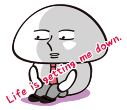 Mushroom salaryman Vol.2 English version sticker #3819756