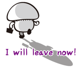 Mushroom salaryman Vol.2 English version sticker #3819759
