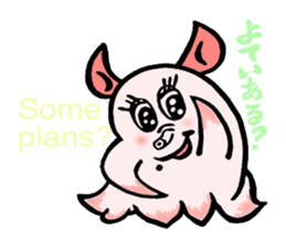 So cute ! JAPANESE PANCAKE DEVILFISH!! 3 sticker #3820000