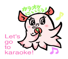 So cute ! JAPANESE PANCAKE DEVILFISH!! 3 sticker #3820005