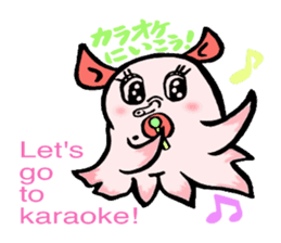 So cute ! JAPANESE PANCAKE DEVILFISH!! 3 sticker #3820005