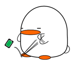 Cute bird sticker sticker #3820177