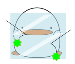 Cute bird sticker sticker #3820206