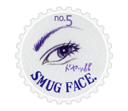 Stamp of eyes  [CIRCLE] sticker #3820851