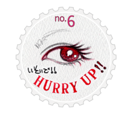 Stamp of eyes  [CIRCLE] sticker #3820852