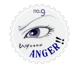 Stamp of eyes  [CIRCLE] sticker #3820855