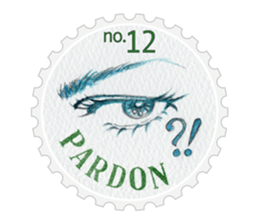 Stamp of eyes  [CIRCLE] sticker #3820858