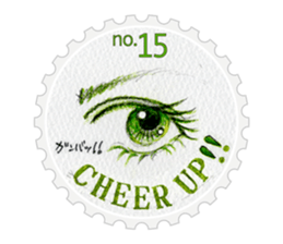 Stamp of eyes  [CIRCLE] sticker #3820861