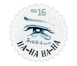 Stamp of eyes  [CIRCLE] sticker #3820862