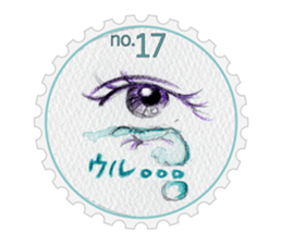 Stamp of eyes  [CIRCLE] sticker #3820863