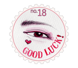 Stamp of eyes  [CIRCLE] sticker #3820864