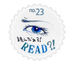 Stamp of eyes  [CIRCLE] sticker #3820869