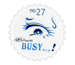Stamp of eyes  [CIRCLE] sticker #3820873