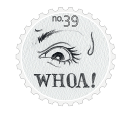 Stamp of eyes  [CIRCLE] sticker #3820885