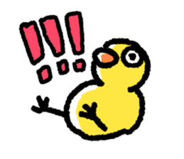 The Duck Of Thick Line sticker #3820892