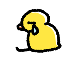 The Duck Of Thick Line sticker #3820895
