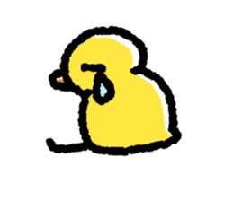 The Duck Of Thick Line sticker #3820895