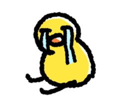 The Duck Of Thick Line sticker #3820896