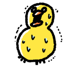 The Duck Of Thick Line sticker #3820909