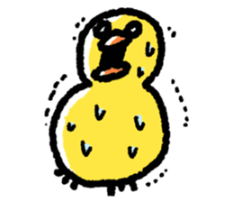 The Duck Of Thick Line sticker #3820909