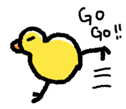 The Duck Of Thick Line sticker #3820923