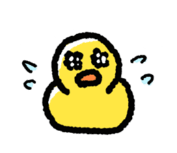 The Duck Of Thick Line sticker #3820925
