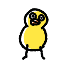 The Duck Of Thick Line sticker #3820926