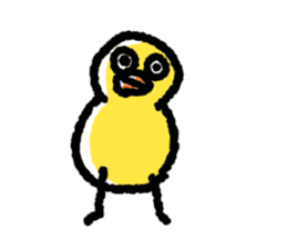 The Duck Of Thick Line sticker #3820926