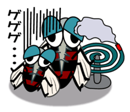 gloomy mosquito sticker #3821284