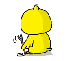 A sincere chick. sticker #3821332