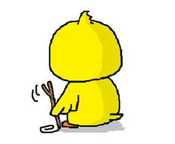 A sincere chick. sticker #3821332