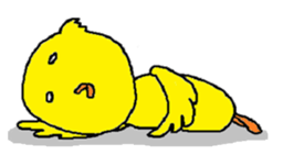 A sincere chick. sticker #3821333