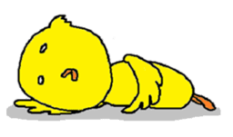 A sincere chick. sticker #3821333