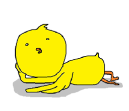 A sincere chick. sticker #3821334