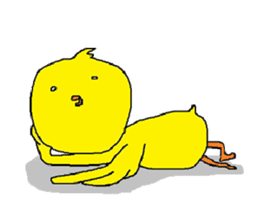 A sincere chick. sticker #3821334