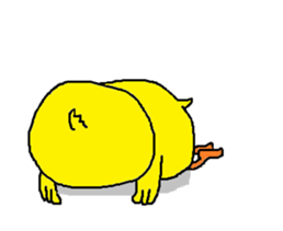 A sincere chick. sticker #3821338