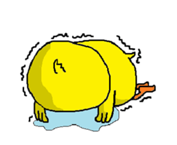 A sincere chick. sticker #3821339