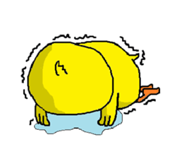 A sincere chick. sticker #3821339